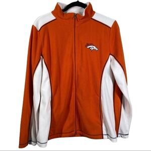 Denver Broncos NFL Football Fleece Full-Zip Jacket Size Large